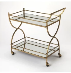 Antique Gold Bar Cart