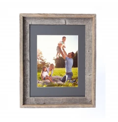 Rustic Cinder Picture Frame With Plexiglass Holder