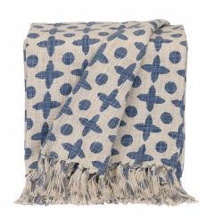 Parkland Collection Print Transitional Blue Rectangle 50" x 60" Throw