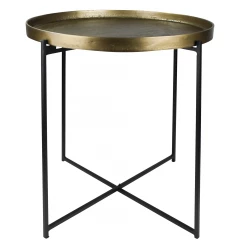 Gold Metal Tray Top Table
