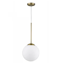Solea 1-Light Antique Brass Pendant