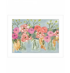 Threes a Charm 1 White Framed Print Wall Art