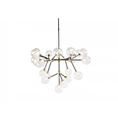 Chandelier Multi Light Iron And Glass Dimmable Ceiling Light