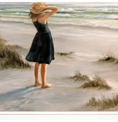 Black Dress 1 White Framed Print Wall Art