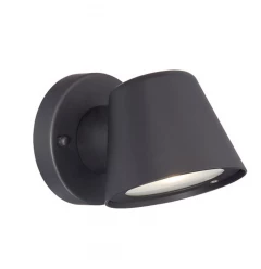 Matte Black LED Short Cone Wall Light