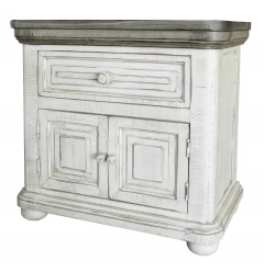 27" Ivory One Drawer Nightstand