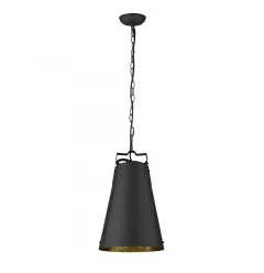 Faza 1-Light Matte Black Pendant