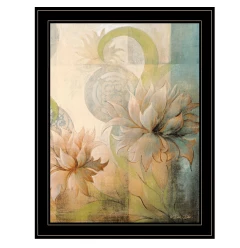 Meandering Flowers II 2 Black Framed Print Wall Art