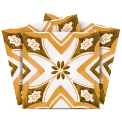 4" x 4" Papaya Peel and Stick Removable Tiles