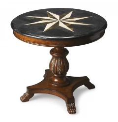 Fossil Stone Accent Hall Table