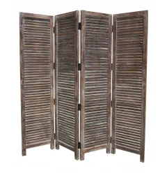 80 X 84 Brown Wood Screen