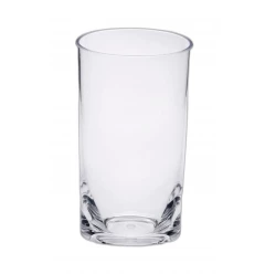 four clear acrylic stemless highball glasses tableware drinkware