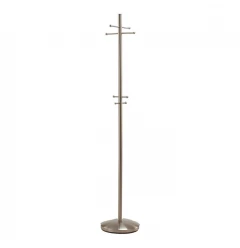 13" X 67" Brushed Steel Brushed Steel Coat Rack