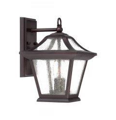 XL Antique Bronze Birdhouse Shape Outdoor Wall Light