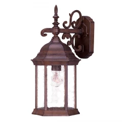 Narrow Brown Domed Hanging Lantern Wall Light