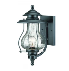 Matte Black Oil Lantern Wall Light