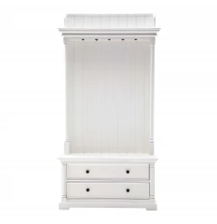 white hall tree coat rack drawers with cabinetry furniture and hardwood