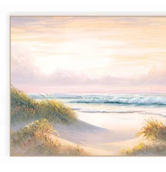 Set Of Two The Seascape 1 White Framed Print Wall Art