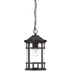 Matte Black Canister Hanging Light