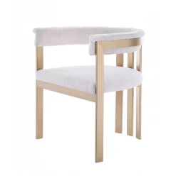 Beige Gold Dining Chair