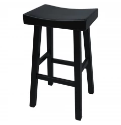 30" Solid Wood Backless Bar Height Bar Chair