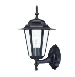 Antique Bronze Glass Lantern Wall Light