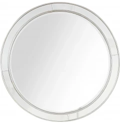 36" Silver Framed Accent Mirror