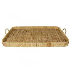 jumbo bamboo rectangular tray made of wood and hardwood with beige plywood finish