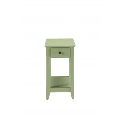 23" Pale Green Single Drawer End Table