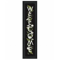 Welcome Sign I 2 Black Framed Print Wall Art