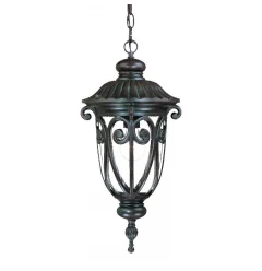 Naples 1-Light Marbelized Mahogany Hanging Light