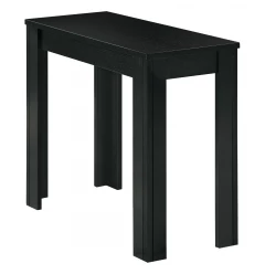 24" Black Console Table