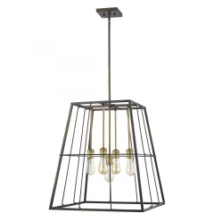 Charley 5-Light Oil-Rubbed Bronze Pendant