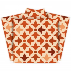 7" X 7" Terra Cotta Tango Peel and Stick Tiles