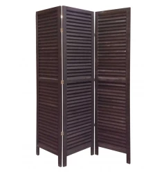 48 X 67 Black Wood Shutter - Screen
