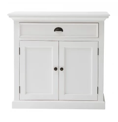 Modern Farmhouse White Accent Cabinet