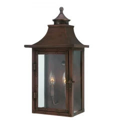 St. Charles 2-Light Acopper Patina Wall Light