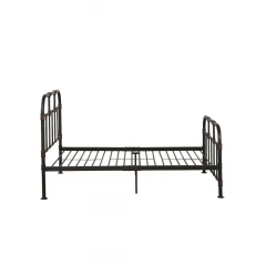 Gray Industrial Pipe Design Full Bed Frame
