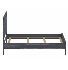 Grey Solid Wood Full Double Bed Frame