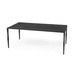 Minimal Black Iron Rectangular Coffee Table
