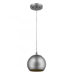 Light Gray and Gold Hanging Dome Light