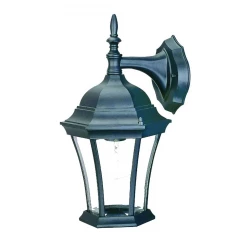 Matte Black Hanging Carousel Lantern Wall Light