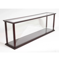 39" Dark Brown Glass Standard Display Stand