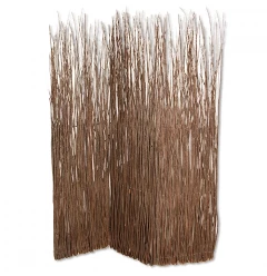 1" X 63" X 84" Brown Willow Adirondack  Screen