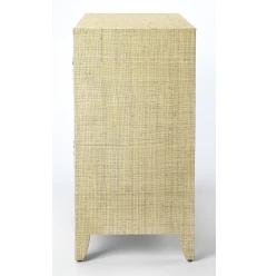 34" Beige Manufactured Wood Four Drawer Chest