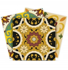 5" X 5" Auguri Mix Peel and Stick Removable  Tiles
