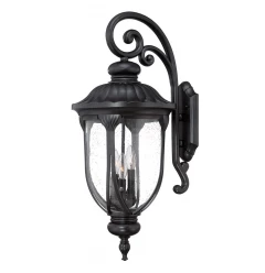 Laurens 3-Light Matte Black Wall Light