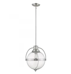 Kassian 1-Light Satin Nickel Pendant