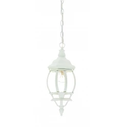 White Glass Globe Hanging Light