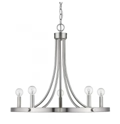 Sawyer 5-Light Satin Nickel Chandelier
